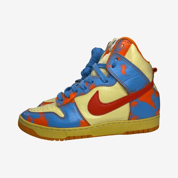 Nike Dunk High DD9404-800 Mineral Orange Blue Void Men’s Size 9 Wear and Tear - Picture 5 of 12